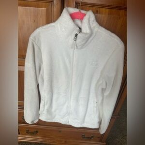 The North Face Soft White Fleece Jacket - Women’s Large - NWOT